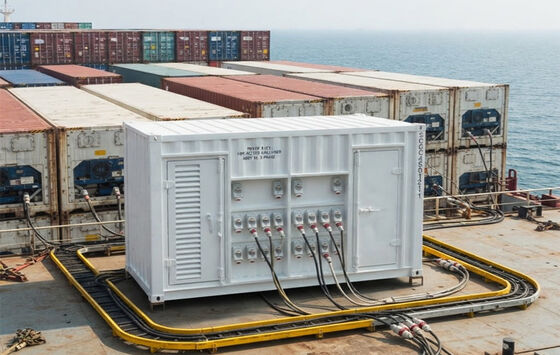 Bộ Nguồn Máy Phát Điện Diesel Hạng Nặng Cho Boong Tàu 460V Ổ Cắm Phích Cắm Reefer Máy Phát Điện Thermo King Hậu Cần Chuỗi Lạnh Container Lạnh