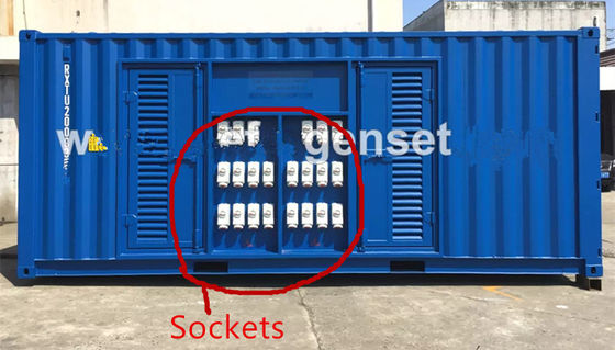Loại tàu biển sơn thép mái vòm Perkins động cơ diesel máy phát điện cho thùng chứa refrigerator